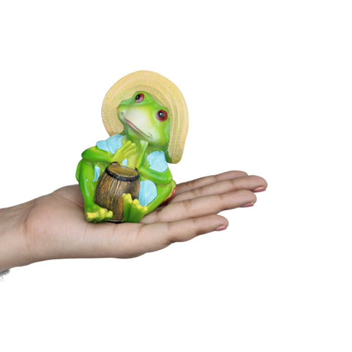 Wonderland( Pack of 2 Resin Musical Small Frog Figurine