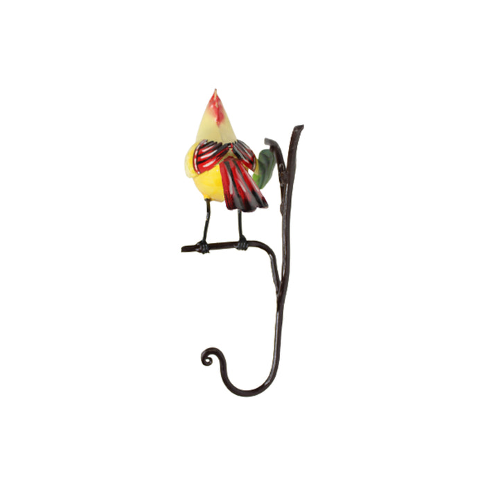 Beige Cardinal Bird Hook/Hanger For Home Decoration