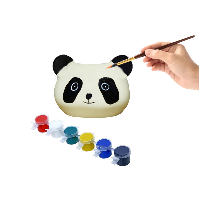 Wonderland DIY Craft kit Paint Your Planter/Pen Stand |do it Yourself Return Gift Set for Kids| Bear Face Shape
