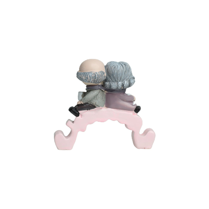 Wonderland Single Piece Sweet Old Couple| figurine statue| home décor| gift articles | gift item| Shelf Décor