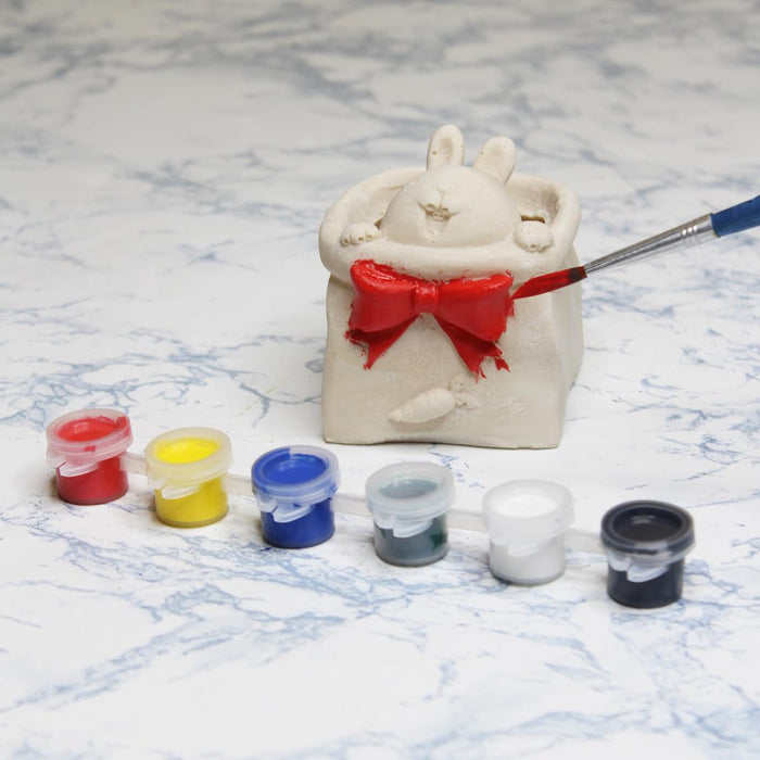 Wonderland DIY Craft kit Paint Your Planter/Pen Stand |Gift Set for Kids| Bunny Shape