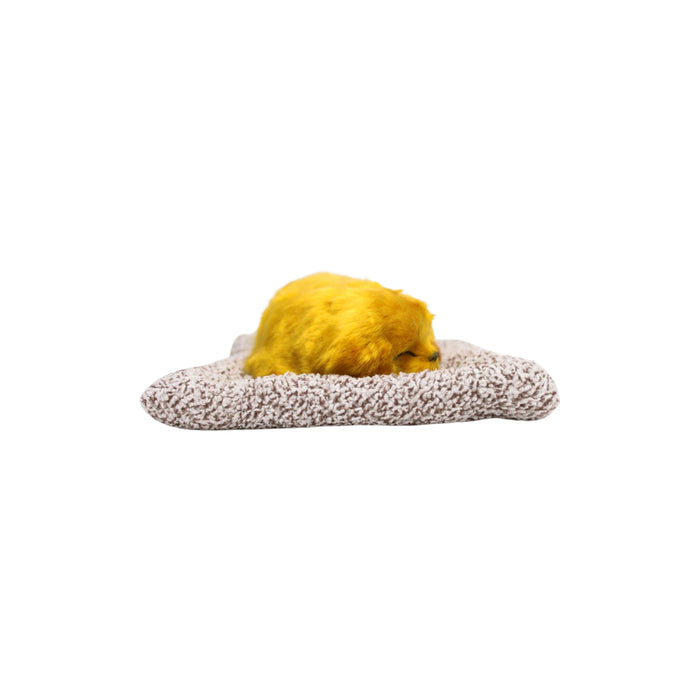 Wonderland Charming Car Companion: Artificial Sleeping Dog Decor with Pad and Matt| Artificial sleeping dog décor