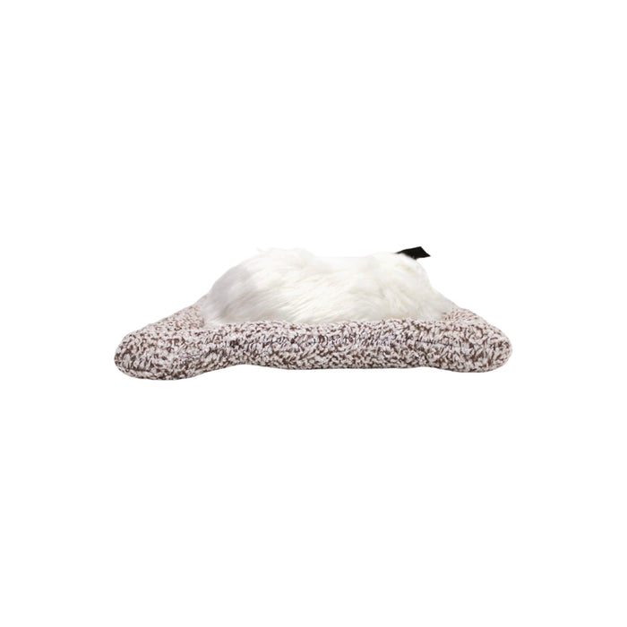 Wonderland Cute sleeping artificial fur cat comes with sleeping pad | Room and car décor | Artificial cat shape art and craft |
