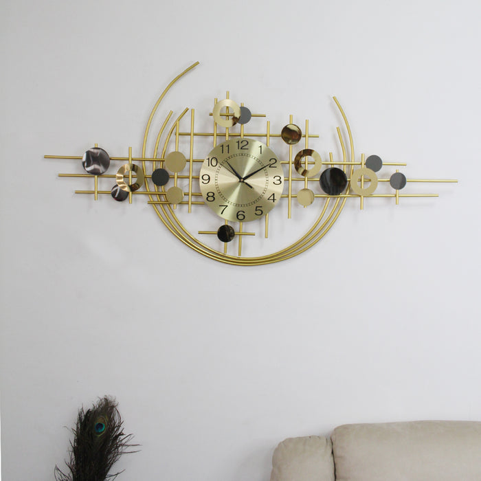 Luxury Geometric Wall Clock, wall art, wall hanging 3 d design for living room, office