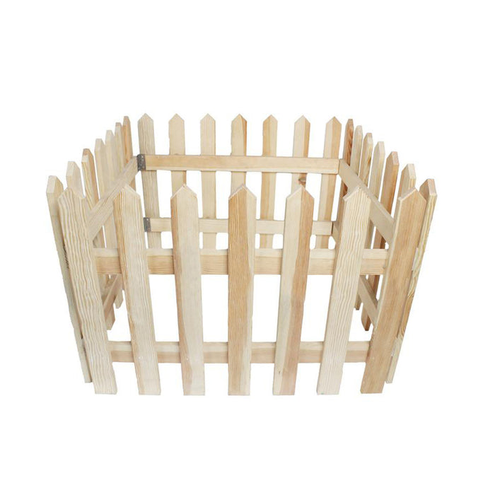 Pack of 4 : Pine Wooden Fence for Indoor/Outdoor Garden