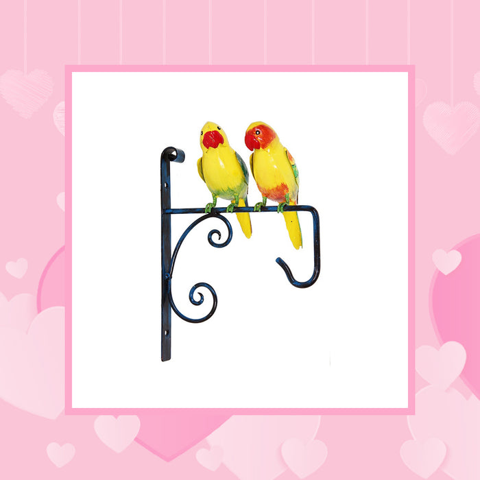 Two Parrots Wall Plant Hanger for Home Decoration