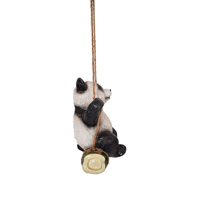 Panda on Branch Swing for Home and Garden Decoration