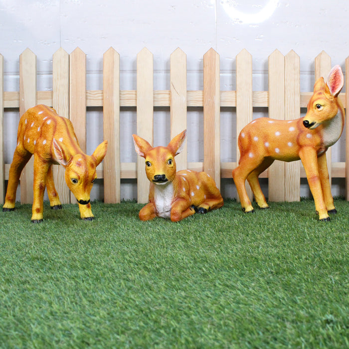 (Set of 3) Deer for Balcony and Garden Decoration