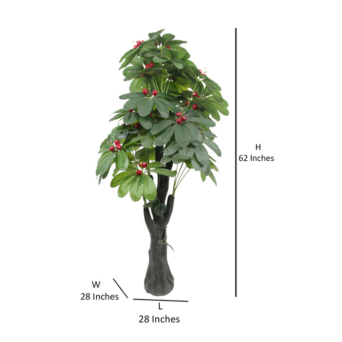 Wonderland Artificial Cherry Tree 5.2 Feet, real looking, home decor, office decoration
