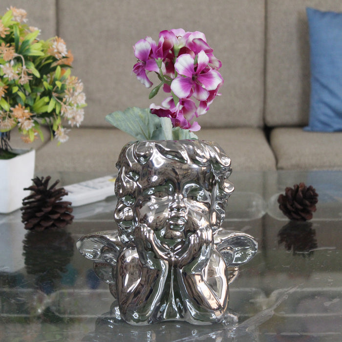 Silver Fairy Flower Vase for home décor