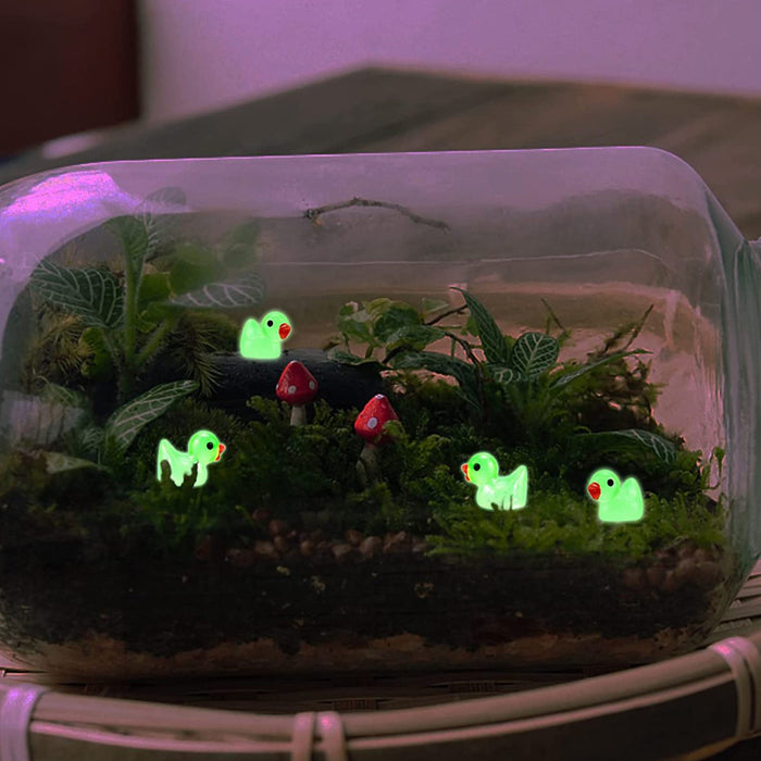 Miniature toys Glowing Mini Duck ( Set of 10)