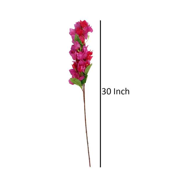 Red Bougainvillea Flowers  (Set of 4)