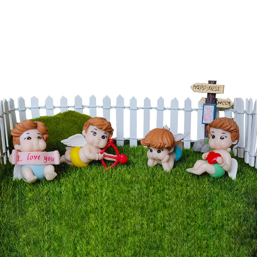 Miniature Toys : (Set of 4) Cherubs - Wonderland Garden Arts and Craft