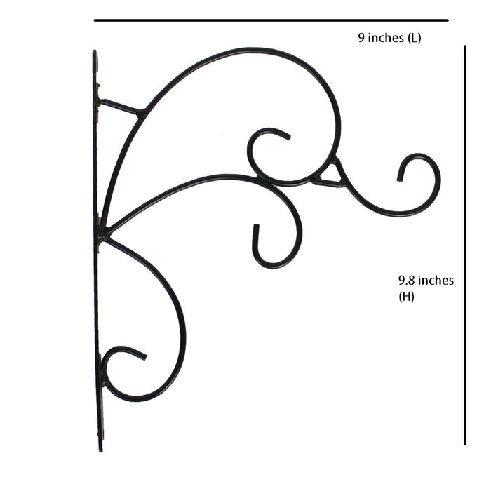 (Set of 4) Metal Wall Mounted Planter Hanger for Decoration