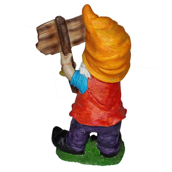 Welcome Gnome Statue for Balcony and Garden Decoration