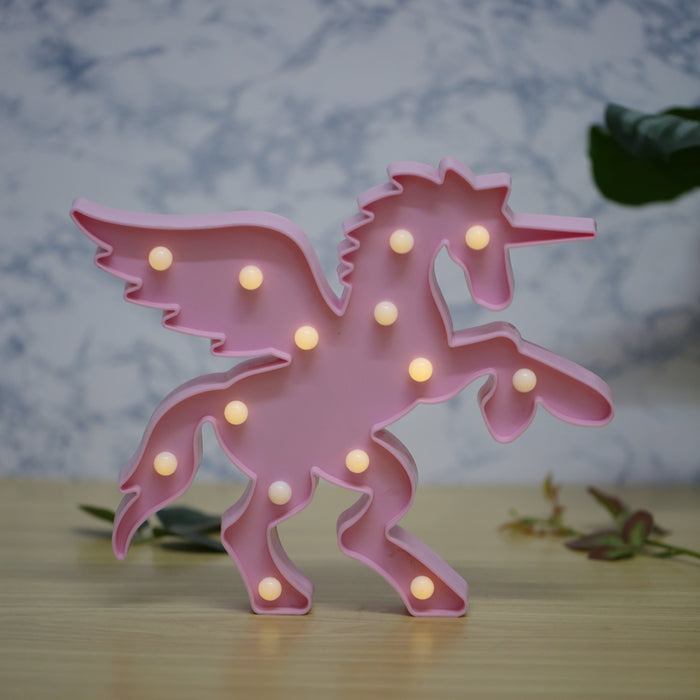 Unicorn LED wall light-Pink for kids room night light (Hole at the back)