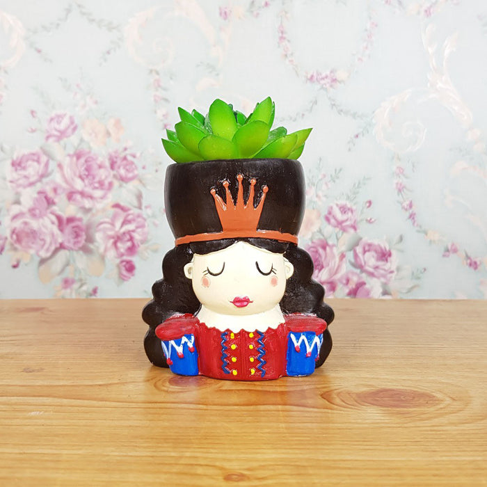 Queen Succulent Pot for Home and Balcony Decoration