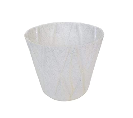(Set of 4) 4 x 4" Solitaire Pot for Home Garden, White