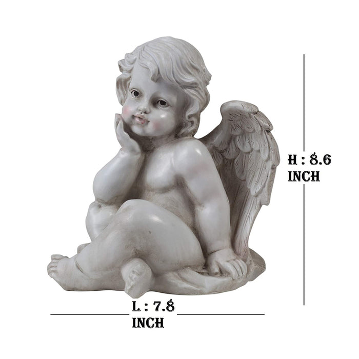Angel/Cherub Statue for Home Decoration (9 Inch)