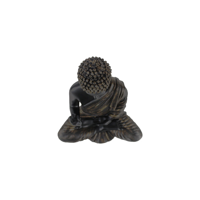 Wonderland Resin 14'' Black Buddha (Aashirwad)