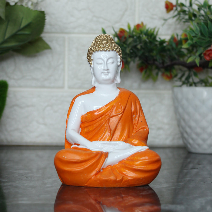 (5 inch) Small Buddha Statue (Orange)