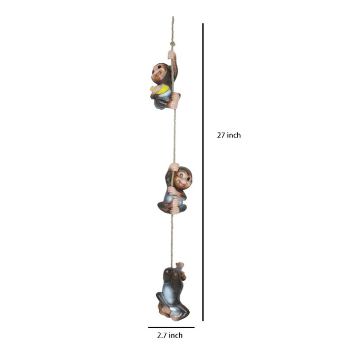 Hanging Playful Monkeys on String