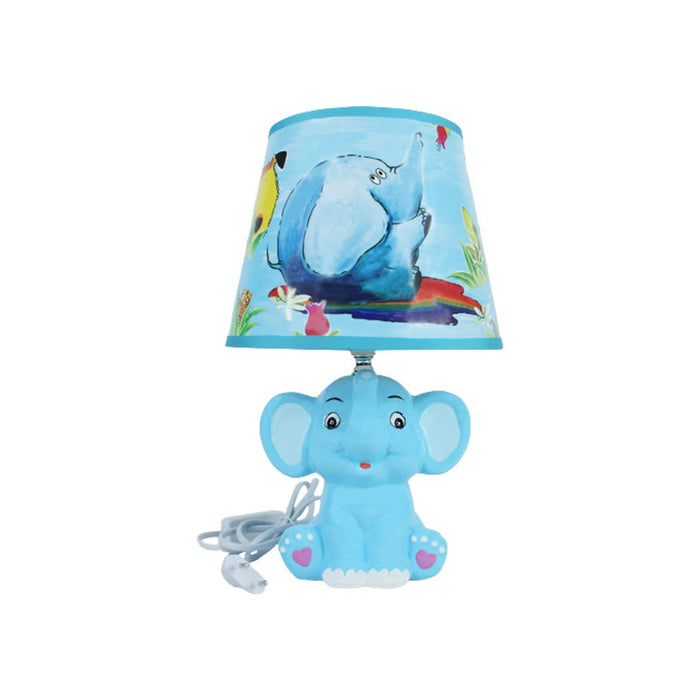 Blue Elephant Table/ Night Lamp ( Kids Room Decor)