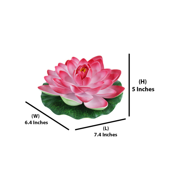 Dark pink Floating lotus Set of 5