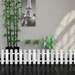 1 Foot Tall PVC Garden Fence/Picket Fence- set of 8
