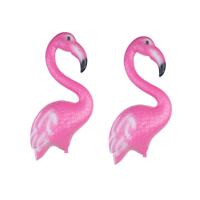 (Set of 2) Plastic Flamingo Stake/Stick for Garden Decoration