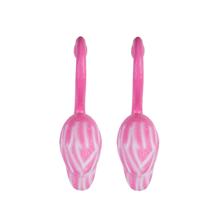 (Set of 2) Plastic Flamingo Stake/Stick for Garden Decoration