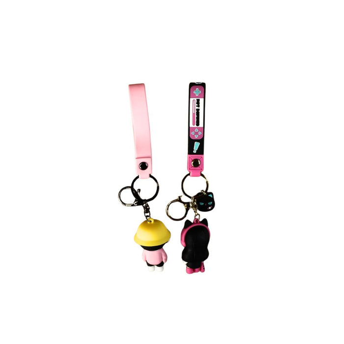 Wonderland Kawaii style ( set of 2) Cartoon Couple Keychains Keyrings for Bags & Keys