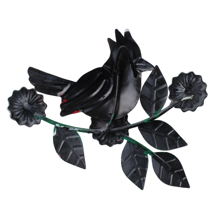 Wonderland set of 3Handcrafted Metal Yellow Bird on Branch Wall Art | Oriole Inspired Decorative Wall Hanging | Home & Garden Decor