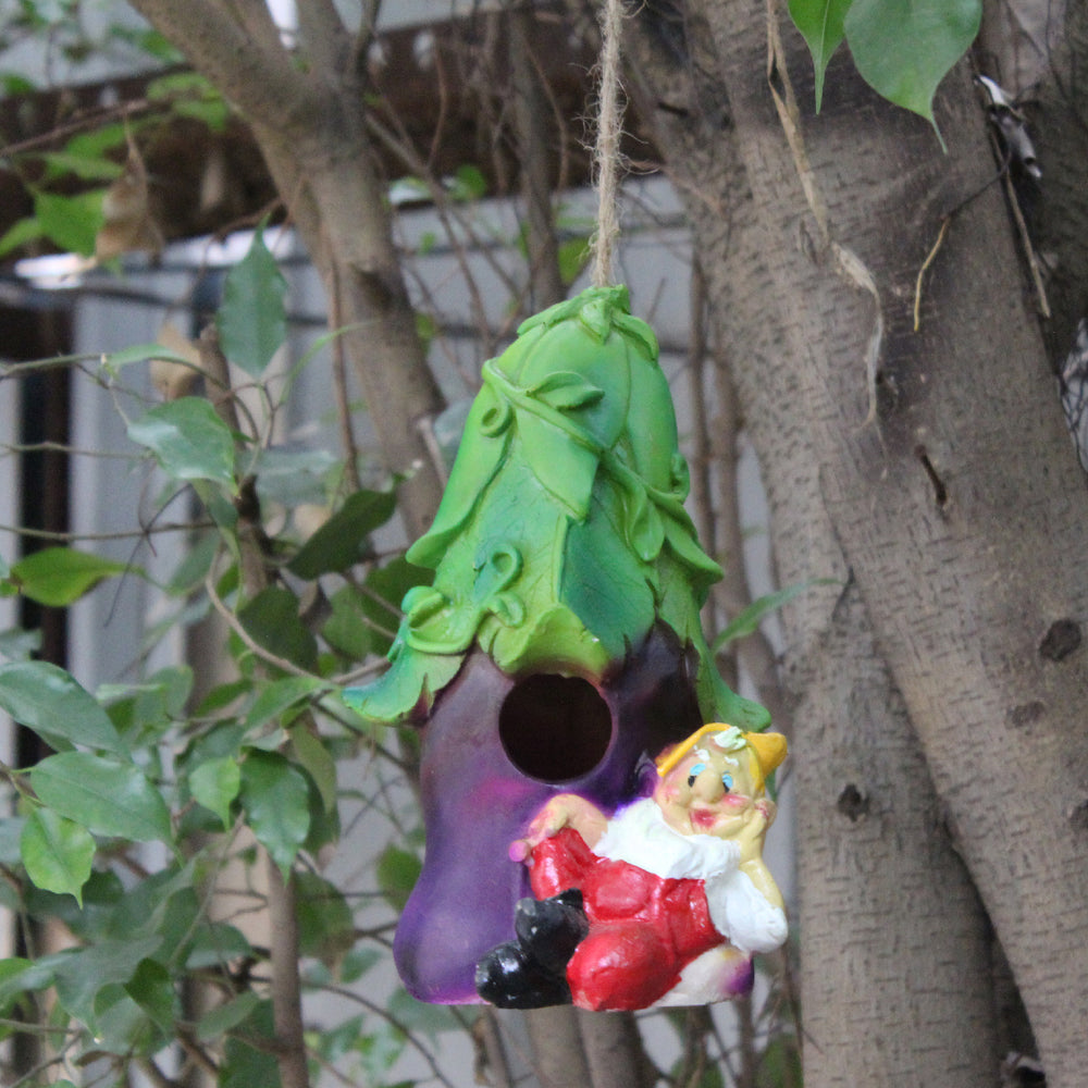 Brinjal house with gnome