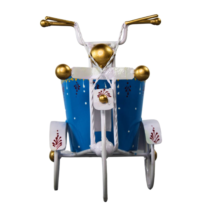 Wonderland Bicycle Pot Stand With Two Attached  Buckets - Flower Display Stand for Patio Deck Garden Lawn - Outdoor Flower Pots Stand Plant Accessories