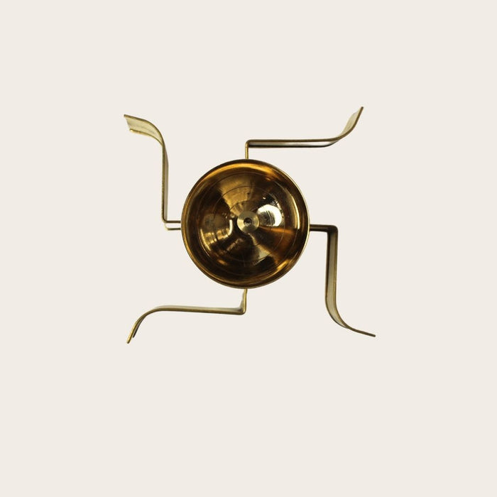 Golden Swastik Diya