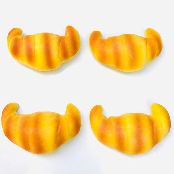 Wonderland set of 4 Artificial Crossiant| Ultimate Bakery &  Faux Food Prop Collection (4-Piece Set)