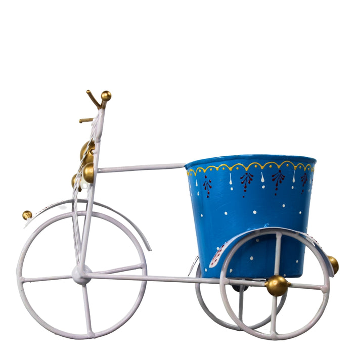 Wonderland Bicycle Pot Stand With Buckets - Flower Display Stand for Patio Deck Garden Lawn - Outdoor Flower Pots Stand Plant Accessories