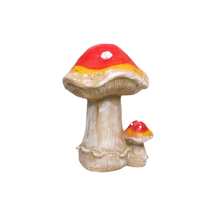 Wonderland resin mushroom statue