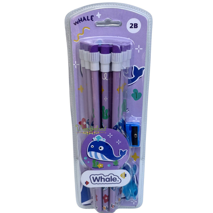 Wonderland 2B Pencil set of 3-Pack of 36  with top erasers , 3 grip and 3 sharpner | Writing pencils for school and return gifts