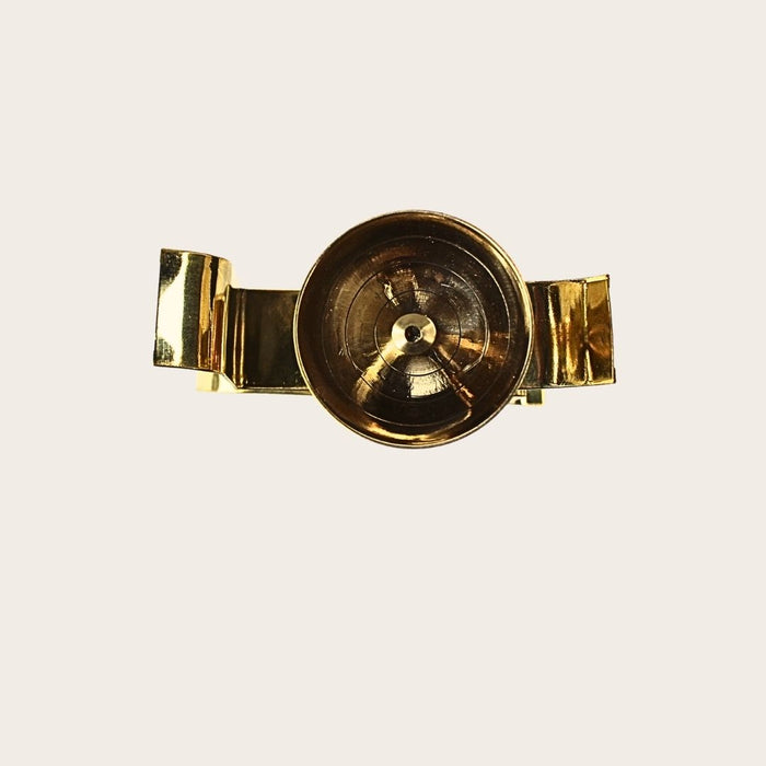 Wonderland 4.1 ich Gold Finish pooja diya stand| Brass oil lamp| Diwali Festival decoration