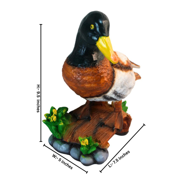 Wonderland Dark Green Duck Statue Home & Garden Statue, Decor, Decoration, Balcony, Gift, Gifting