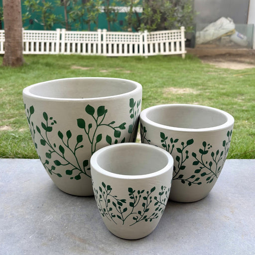 Terracotta Set of 3 planter- small , big medium