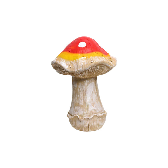 Wonderland resin mushroom statue