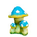 vibrant-blue-yellow-mushroom-statue-fairy-garden-decor-miniature-resin-showpiece