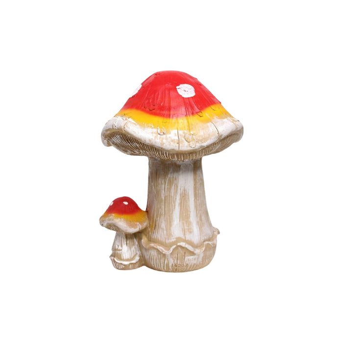 Wonderland resin mushroom statue