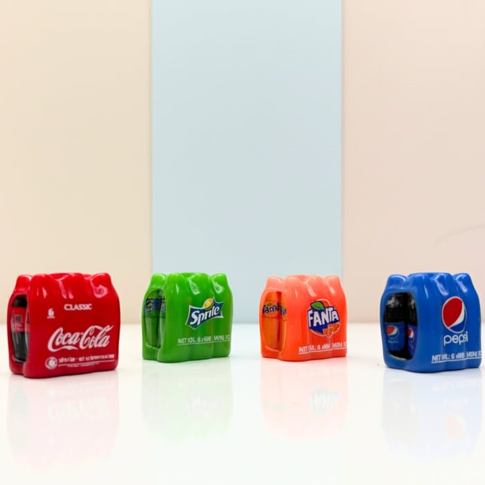 Wonderland 12-Piece Miniature C Drink Bottles  – Tiny Resin Beverages for Dollhouses, DIY Jewelry, and Scrapbooking