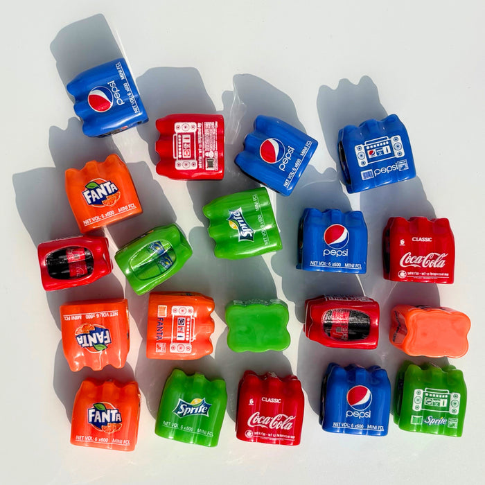 Wonderland 12-Piece Miniature C Drink Bottles  – Tiny Resin Beverages for Dollhouses, DIY Jewelry, and Scrapbooking