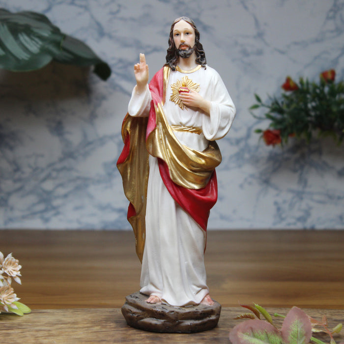 Wonderland Sacred heart of jesus statue, christmas decoration, home decoration