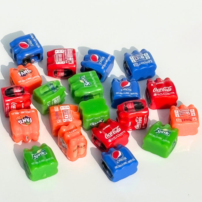 Wonderland 12-Piece Miniature C Drink Bottles  – Tiny Resin Beverages for Dollhouses, DIY Jewelry, and Scrapbooking